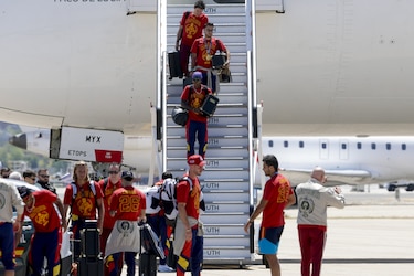 La selección española llega a Madrid con la Copa para vivir una fiesta inolvidable