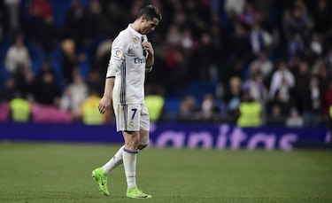 Cristiano Ronaldo, en duda para partido del Real Madrid contra Eibar
