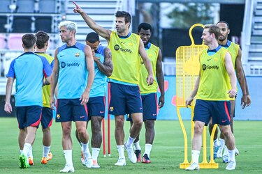 Lewandowski tampoco participa en el último entrenamiento en Miami