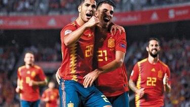 Festín de goles de los españoles ante Croacia