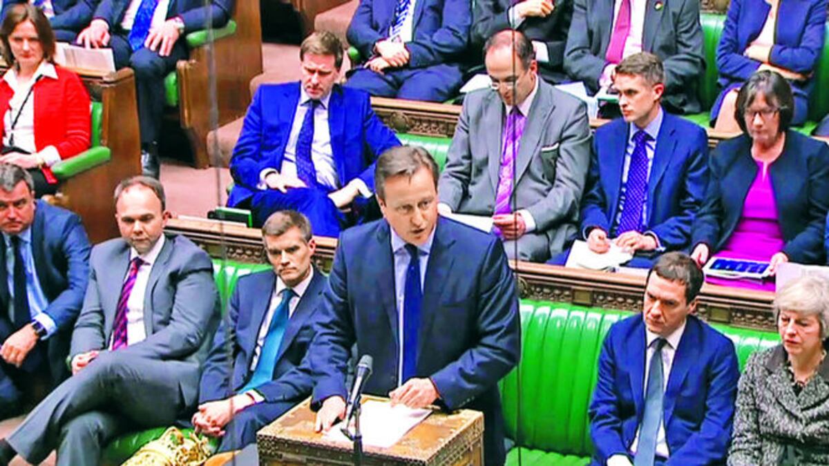 El primer ministro británico, David Cameron, compareció ayer en la Cámara de los Comunes luego de ser vinculado al escándalo internacional por el uso de sociedades ‘offshore’.