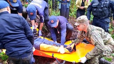 Fuerza de Tarea Conjunta rescata a menor con fractura en las piernas en Chiriquí