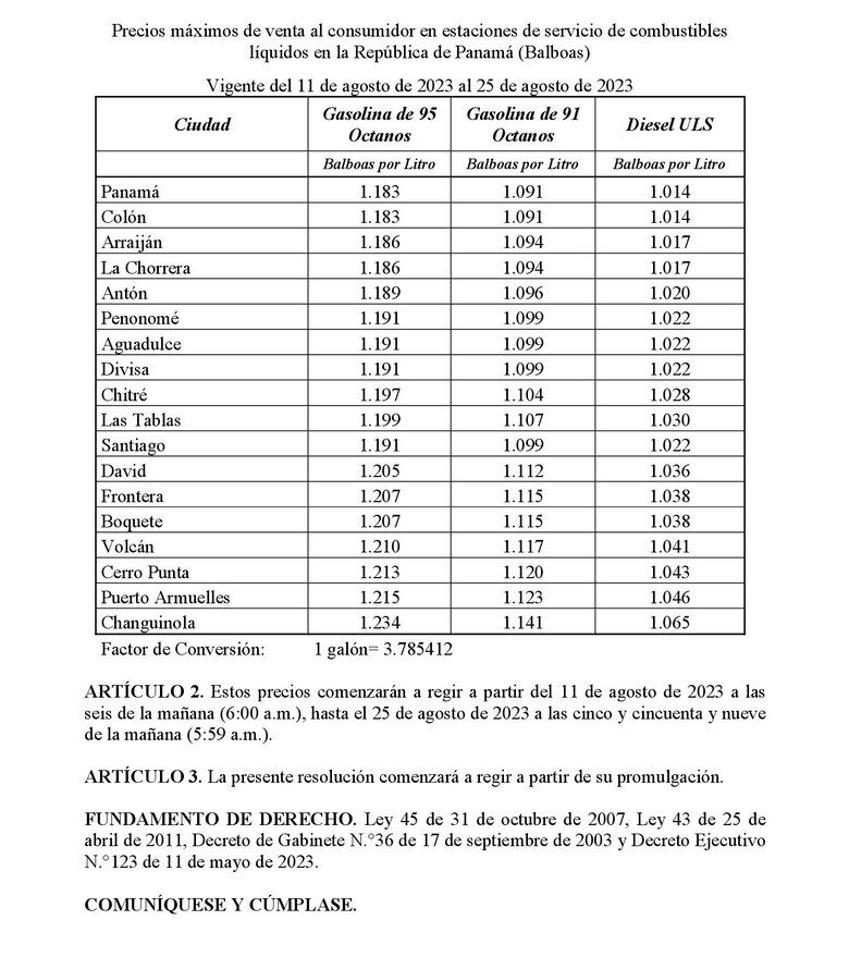 Precios regulares de los combustibles registrarán un nuevo incremento a partir del viernes