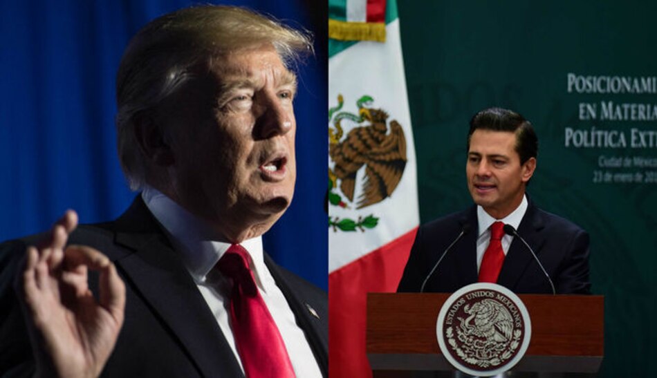 Trump a Peña Nieto: si no va a pagar el muro, ‘mejor cancele’ su visita