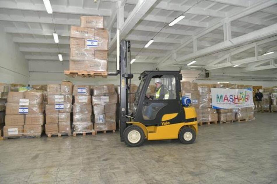 Israel entrega ayuda humanitaria para el pueblo ucraniano