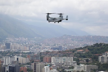 Las imágenes del ejercicio militar de EU en Caracas autorizado por el gobierno de Venezuela