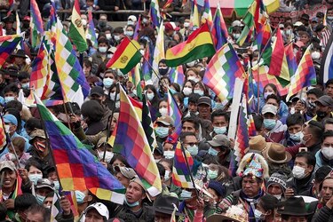 Culmina marcha de 200 km liderada por Evo Morales en apoyo al gobierno de Luis Arce
