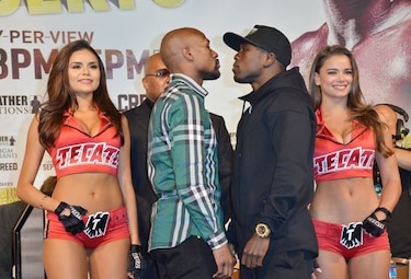Mayweather, en polémica defensa de títulos welter ante Berto