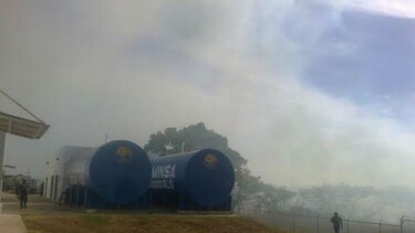 Resguardan instalaciones del Minsa-Capsi de Ocú por incendio forestal