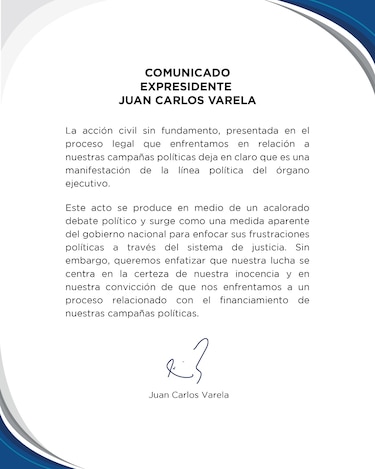 El Estado panameño demandó a los expresidentes Ricardo Martinelli y Juan Carlos Varela por el caso Odebrecht