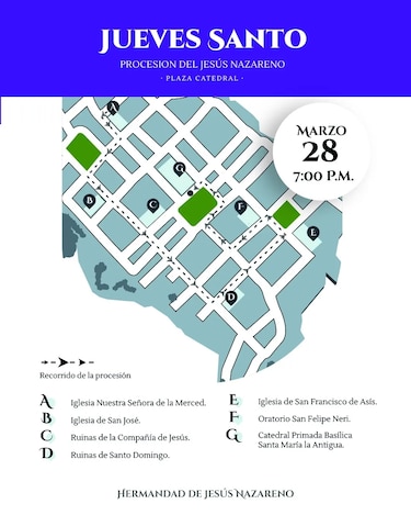 Conozca la programación de la Semana Santa 2024 en el Casco Antiguo