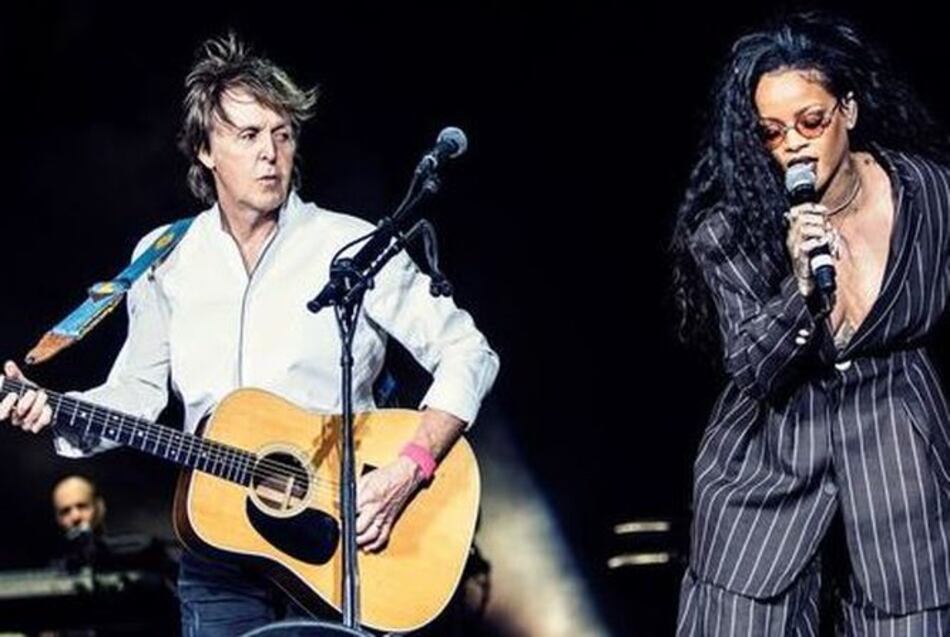 Rihanna es invitada sorpresa de McCartney en Desert Trip