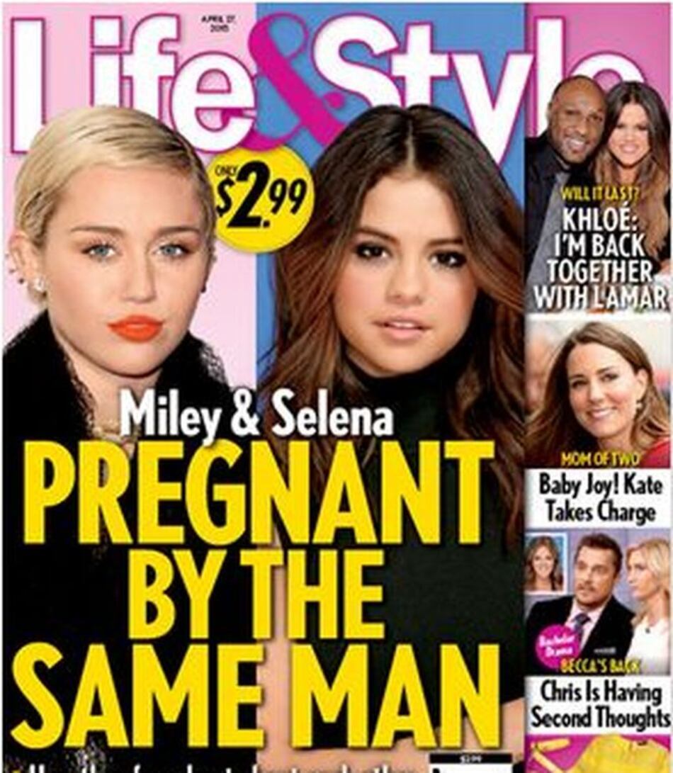 Revista revela que Justin Bieber embarazó a Selena Gómez y Miley Cyrus