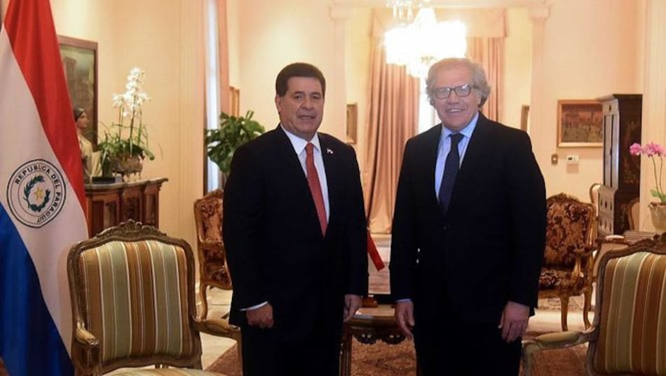 Líder de la OEA elogia a presidente paraguayo por desistir de reelección
