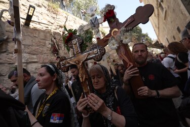 Peregrinos no renuncian a la Semana Santa, pese a la guerra en Israel