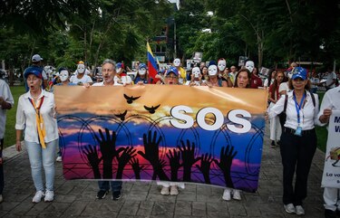Venezolanos en Panamá salen a protestar para pedir el reconocimiento de Edmundo González