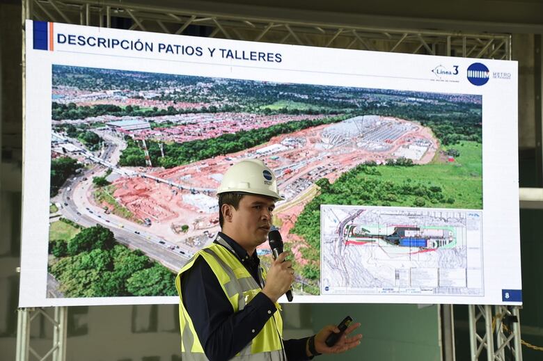 Línea 3 del Metro de Panamá registra avance del 42%