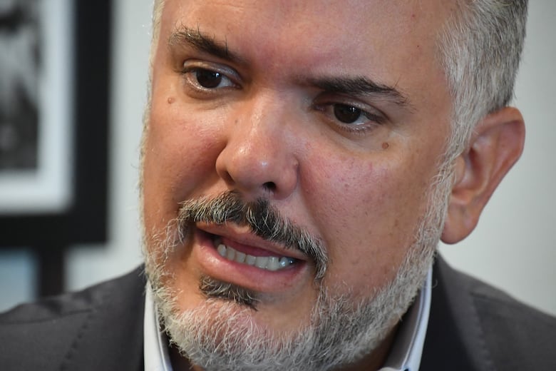 Iván Duque: ‘Aquí lo que hay que negociar es la salida de Nicolás Maduro’