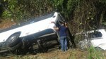 Colisionan dos autobuses en El Nazareno de La Chorrera