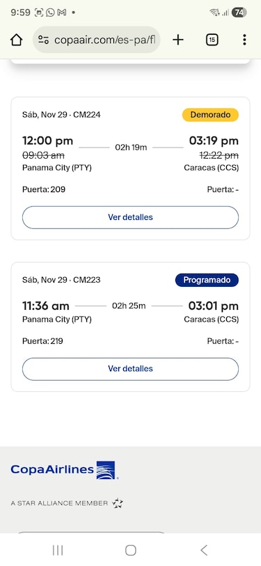 Copa Airlines mantiene vuelos a Venezuela, en medio de la tensión en la región