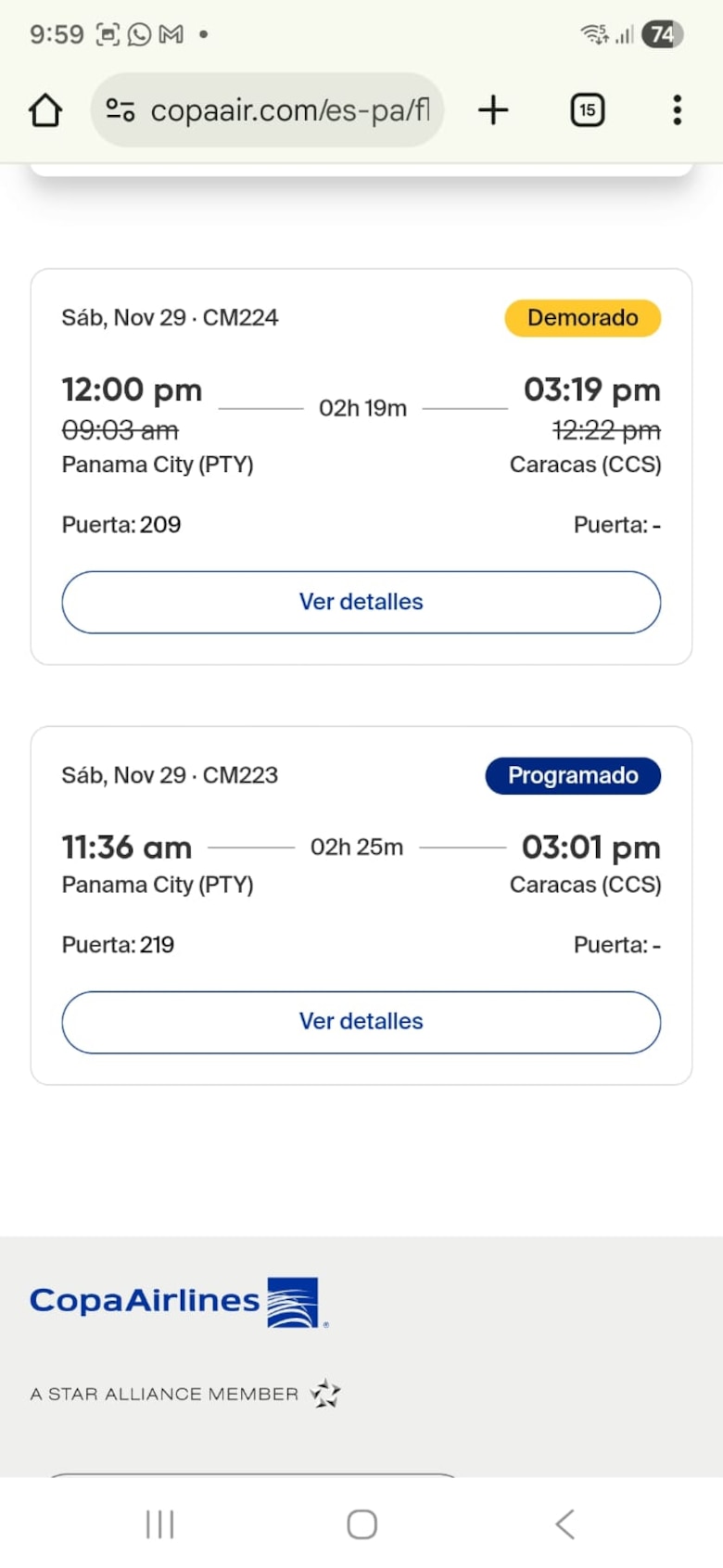 Copa Airlines mantiene vuelos a Venezuela, en medio de la tensión en la región