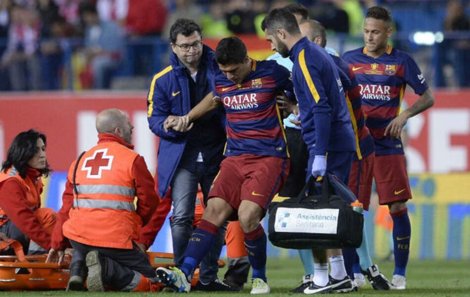 Suárez irá lesionado con su selección a la Copa América Centenario