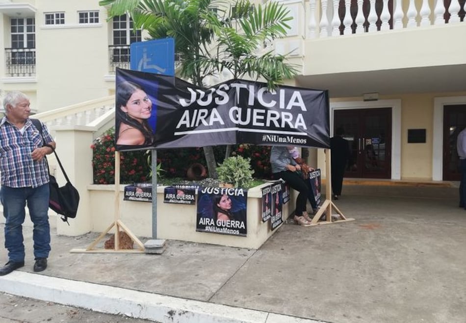 Se inicia audiencia por el asesinato de Aira Guerra; familiares piden justicia