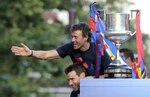 Barcelona celebra quinto título en Champions con desfile