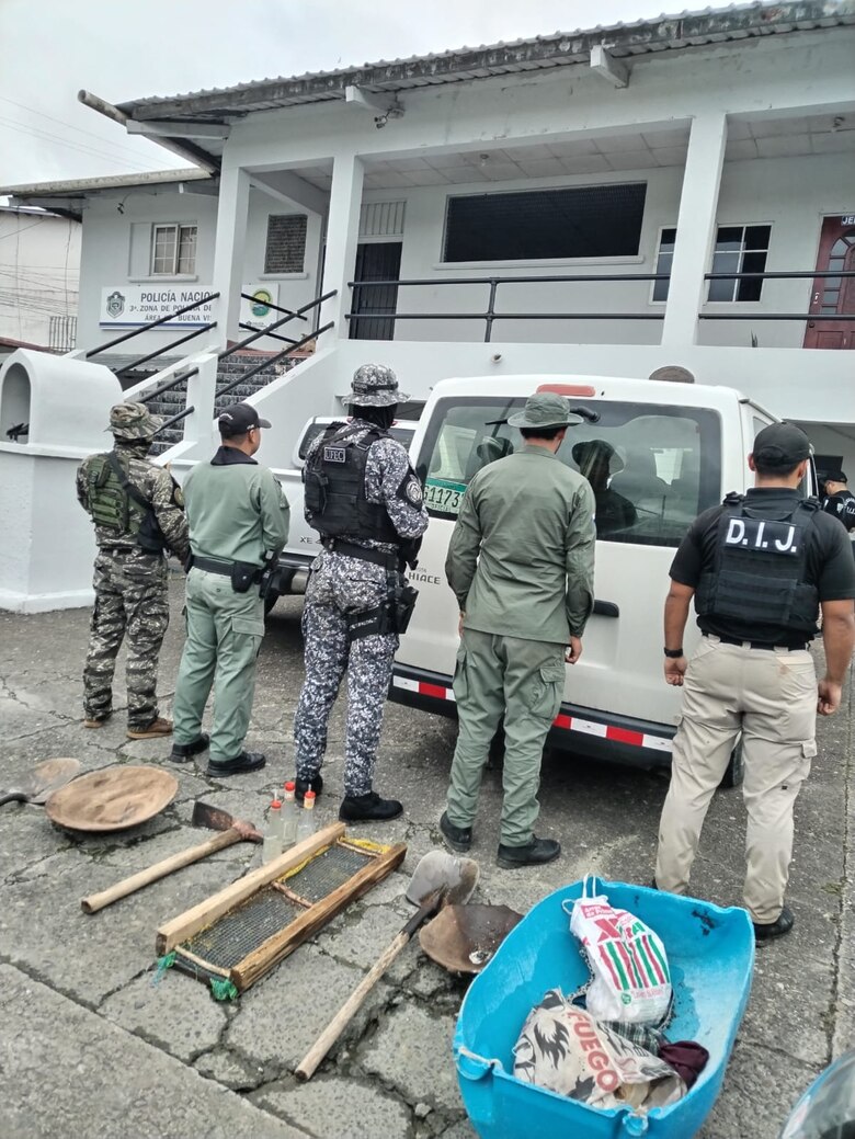 Autoridades desmantelan operación de minería ilegal en el Parque Nacional Chagres