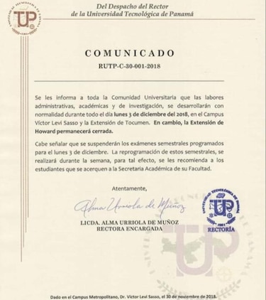 Meduca recuerda que este 3 de diciembre es un día normal de clases