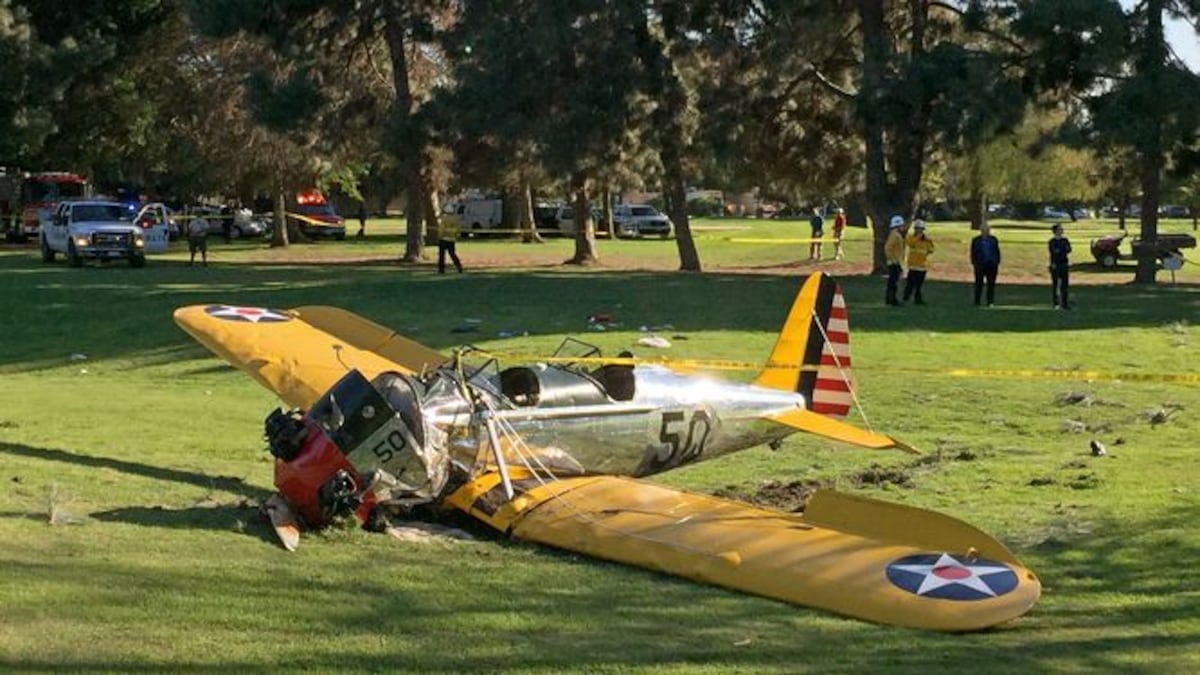 El actor Harrison Ford sufre un accidente de avioneta