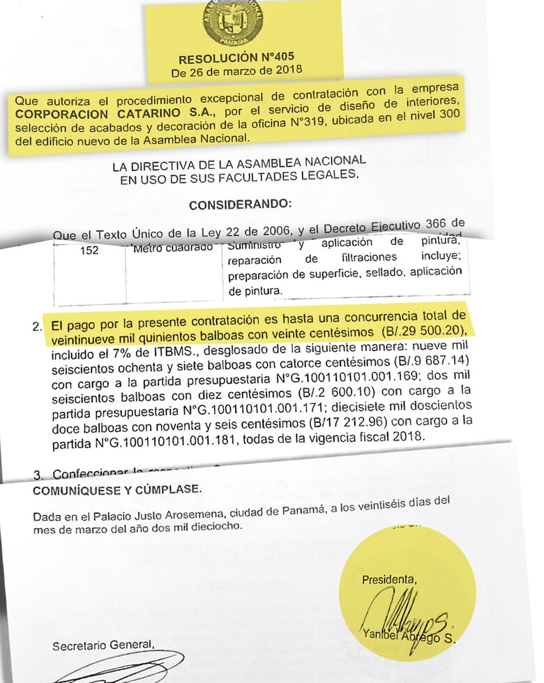 Yanibel Ábrego otorgó millones de dólares en contratos directos