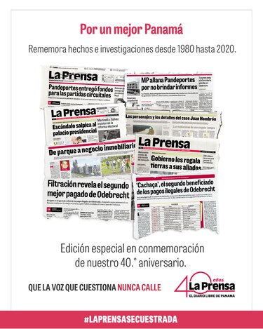 Busque hoy ‘La Prensa, la voz que nunca calla. 40 años’