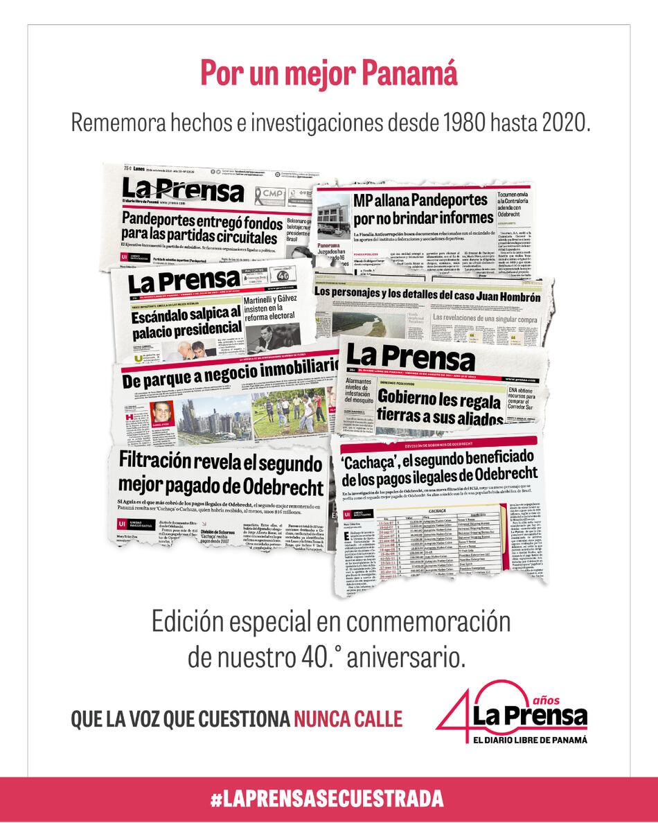 Busque hoy ‘La Prensa, la voz que nunca calla. 40 años’