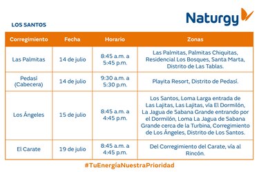 Trabajos de mantenimiento en la red eléctrica del 14 al 20 de julio 2025