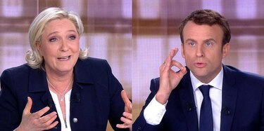 Choque frontal entre Macron y Le Pen en el debate final en Francia