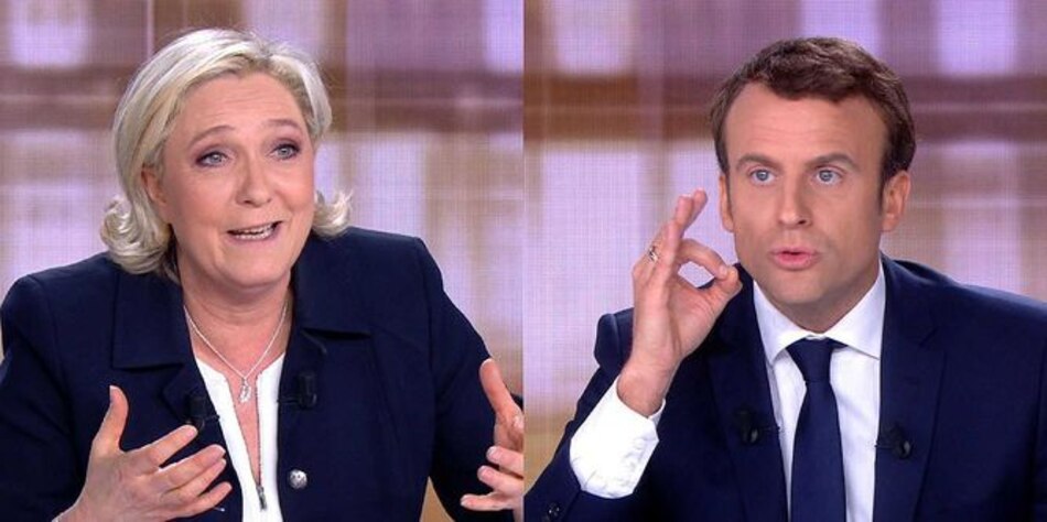 Choque frontal entre Macron y Le Pen en el debate final en Francia