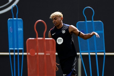 Lamine Yamal, alejado del grupo por pubalgia antes de la visita blaugrana al Oviedo