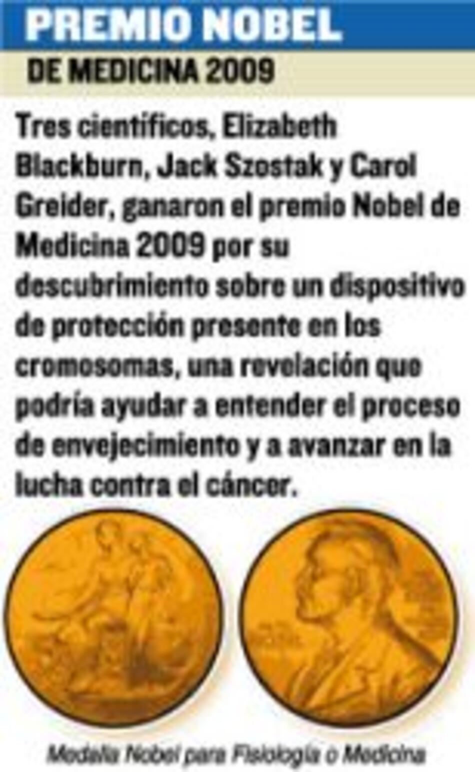 Tres estadounidenses ganan Premio Nobel