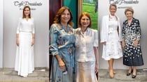 De blanco y encaje: los trajes de las primeras damas de Panamá en su reunión en Casco Antiguo
