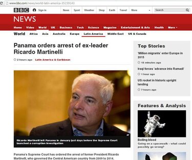 Así reflejan medios del mundo orden de detención contra Ricardo Martinelli