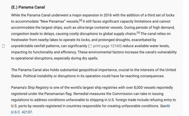 Posibles sanciones al Canal de Panamá: Estados Unidos investiga regulaciones y prácticas comerciales