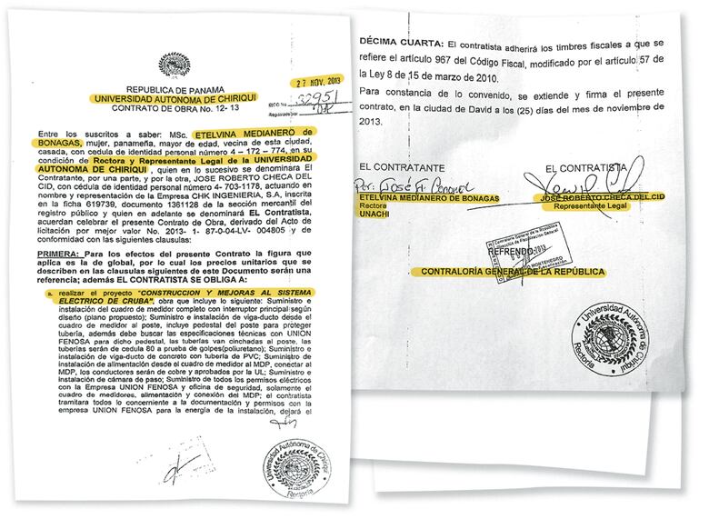 Rectora de Unachi: más irregularidades 