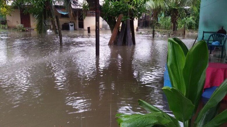 Lluvias y ráfagas de viento dejan afectaciones en Bocas del Toro