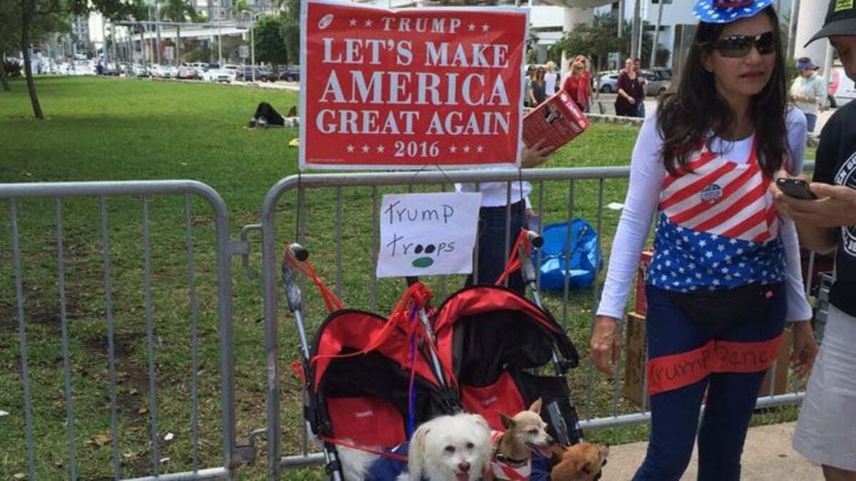 Donald Trump busca los votos de Florida