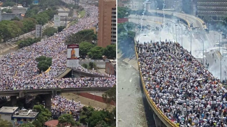 Reportan dos muertos y decenas de heridos en Venezuela