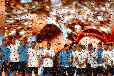 El fútbol de Sudamérica celebra a su campeón del mundo, Argentina