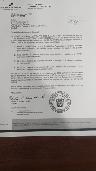 Posible ‘extralimitación’ en traslado de partidas