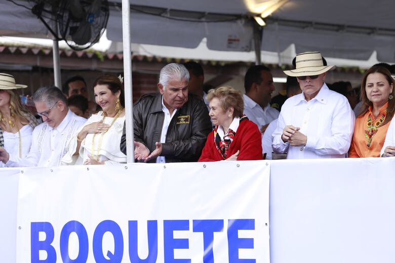 Desfiles en Boquete: el mensaje de Mulino, la aparición de Moscoso y algunas tensiones 