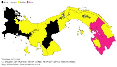 Este es el mapa de intención de voto por provincia, según la encuesta de ‘La Prensa’